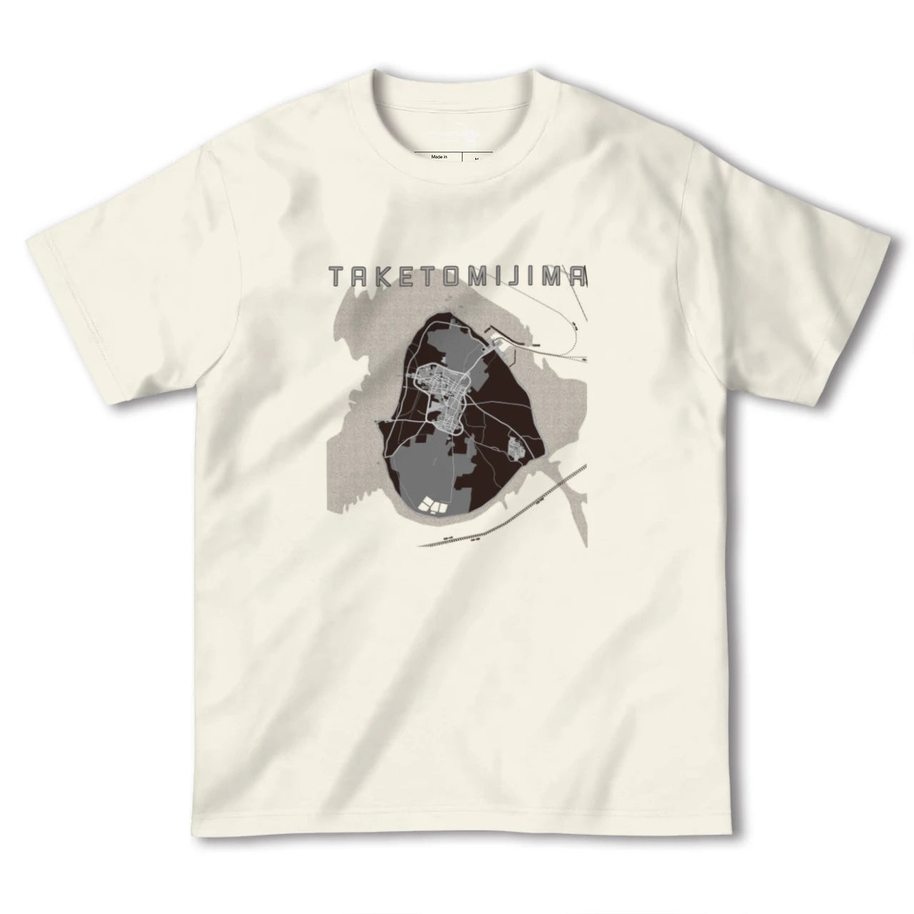 【竹富島(沖縄県)】地図柄ヘビーウェイトTシャツ
