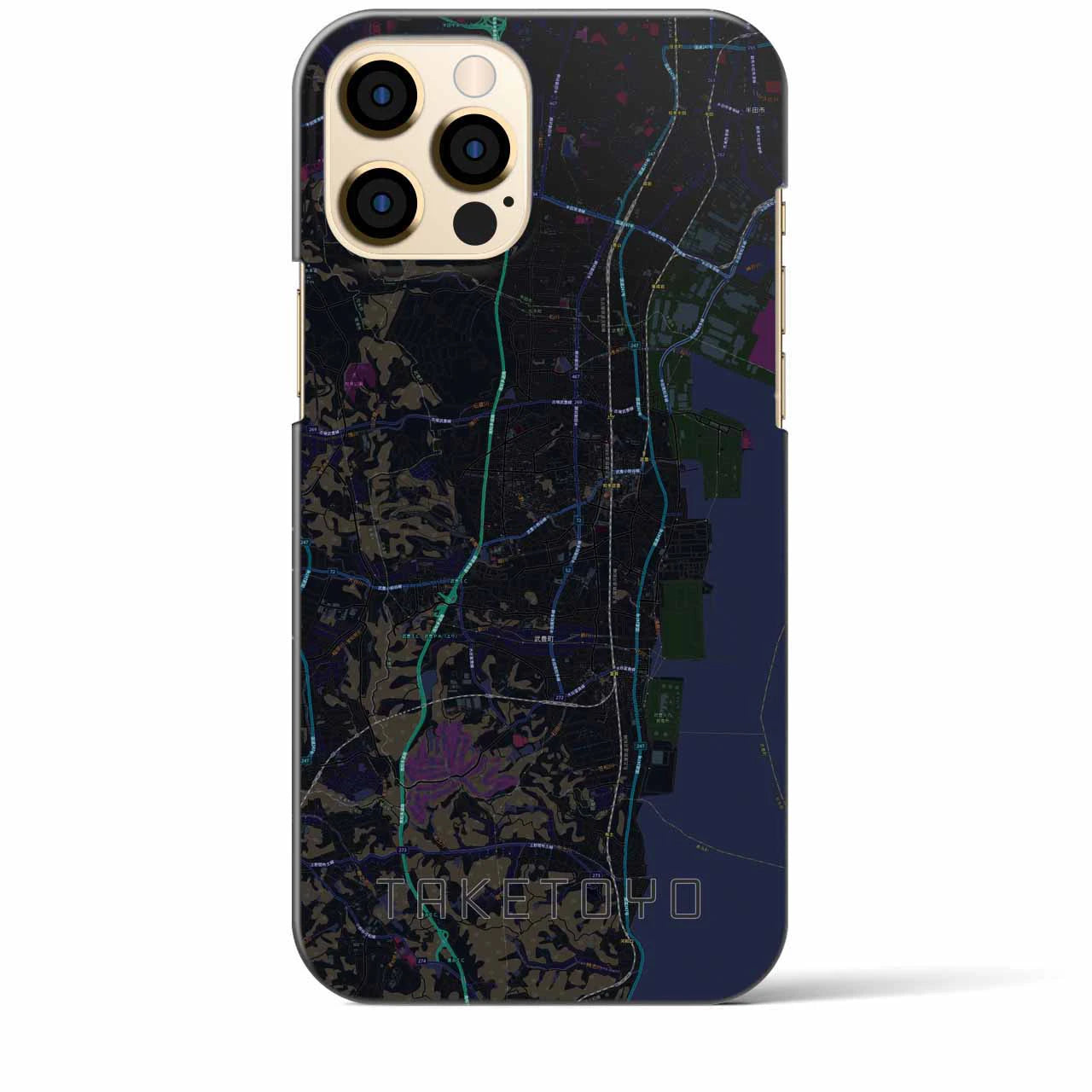 【武豊(愛知県)】地図柄iPhoneケース(バックカバータイプ)