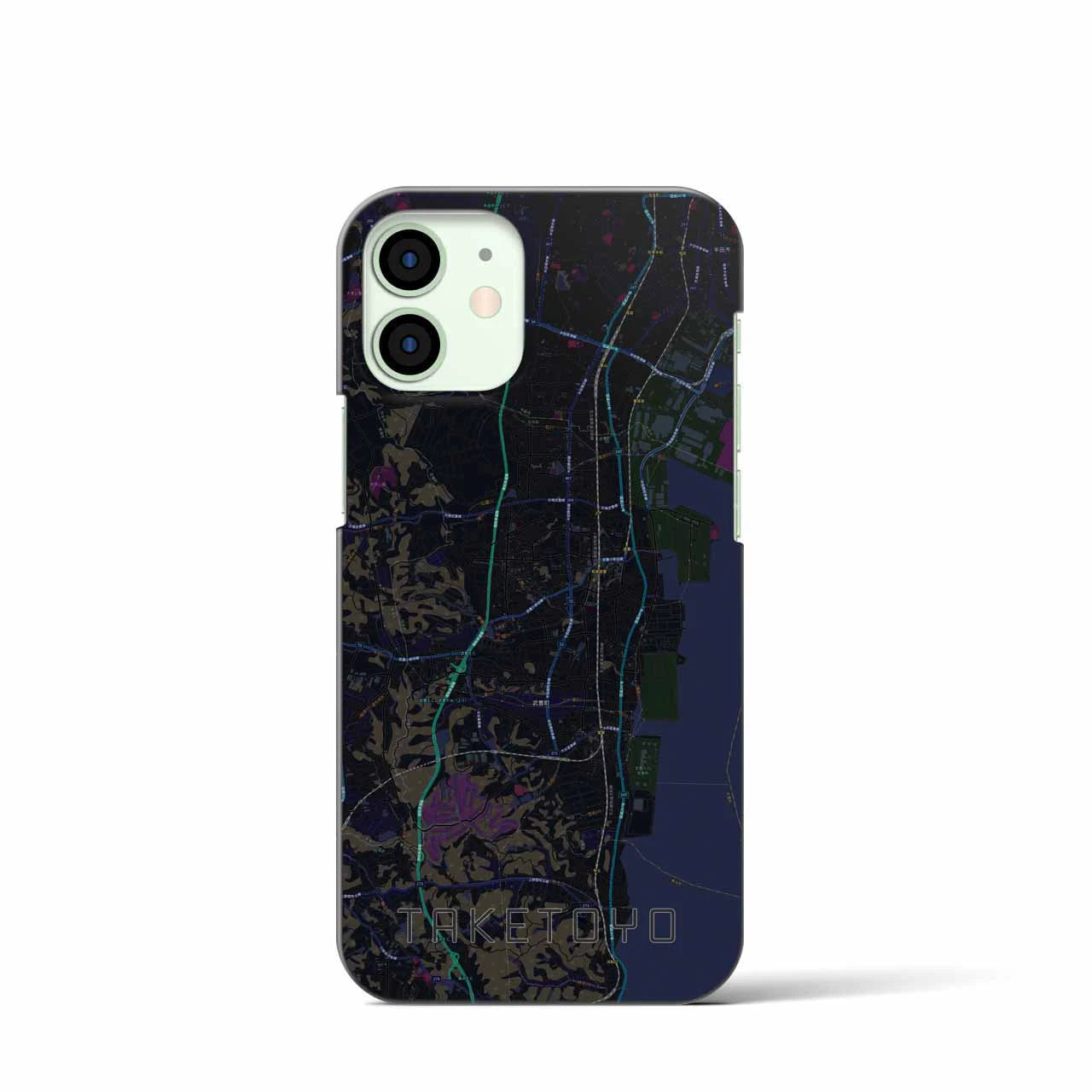 【武豊(愛知県)】地図柄iPhoneケース(バックカバータイプ)