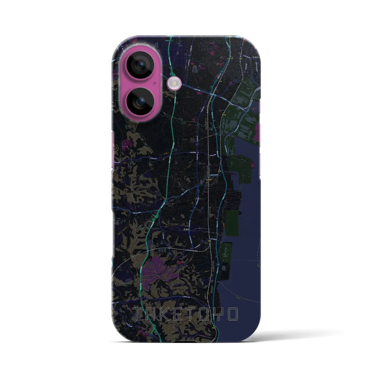 【武豊(愛知県)】地図柄iPhoneケース(バックカバータイプ)