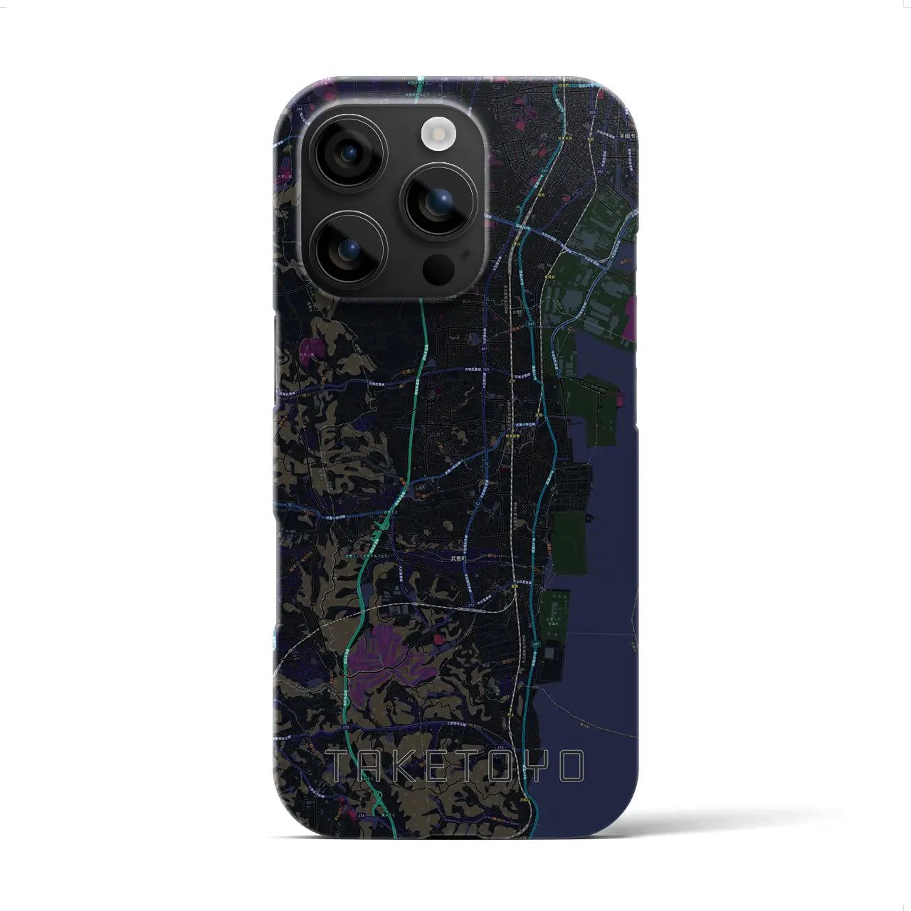 【武豊(愛知県)】地図柄iPhoneケース(バックカバータイプ)