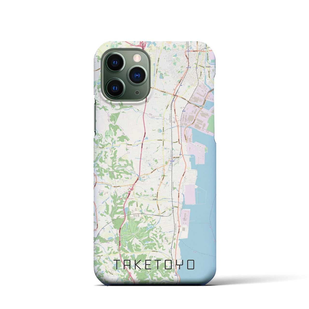 【武豊(愛知県)】地図柄iPhoneケース(バックカバータイプ)