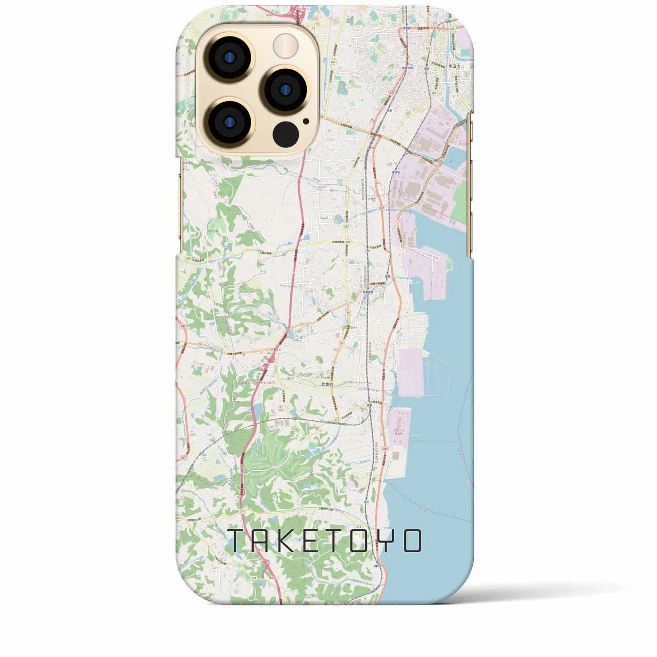 【武豊(愛知県)】地図柄iPhoneケース(バックカバータイプ)