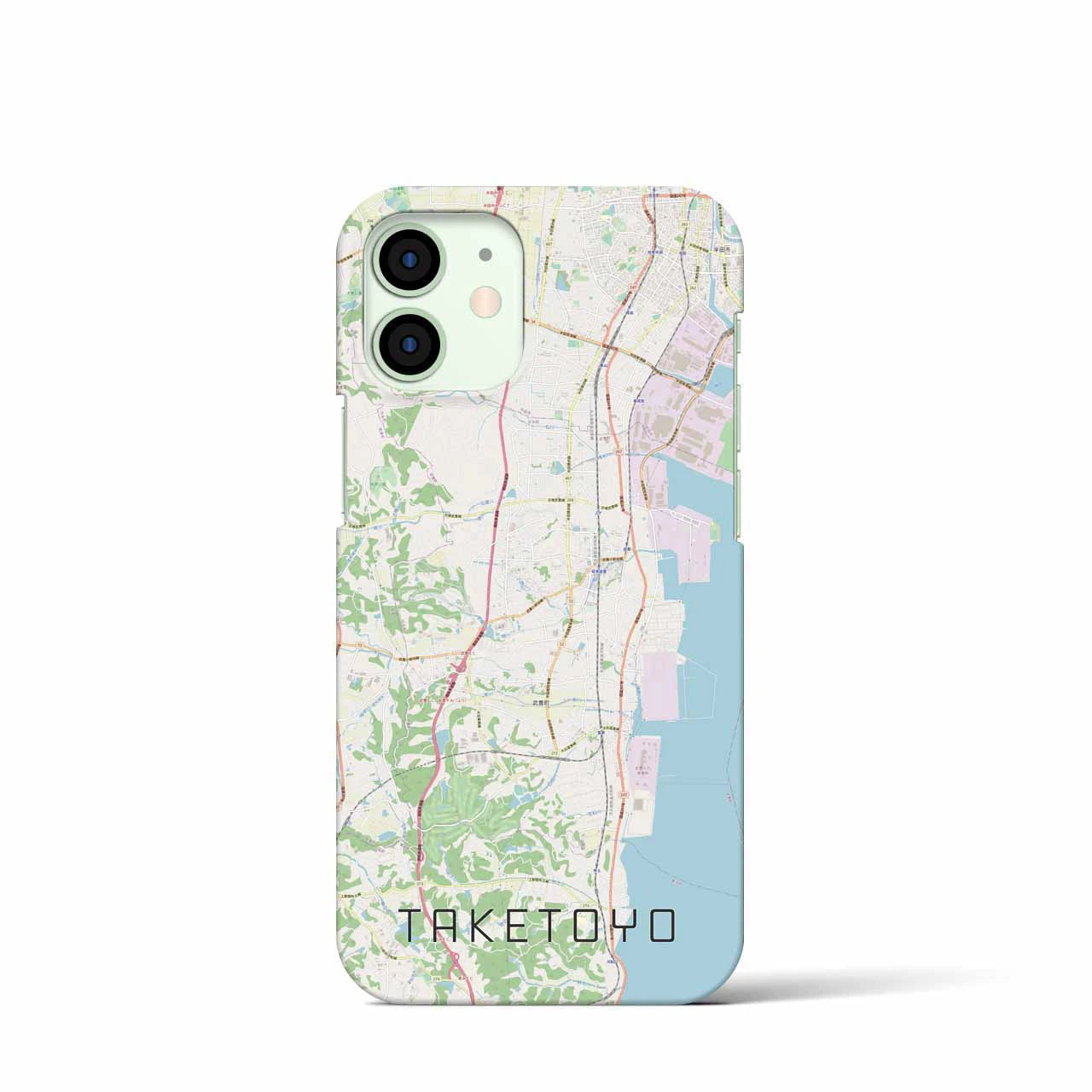【武豊(愛知県)】地図柄iPhoneケース(バックカバータイプ)