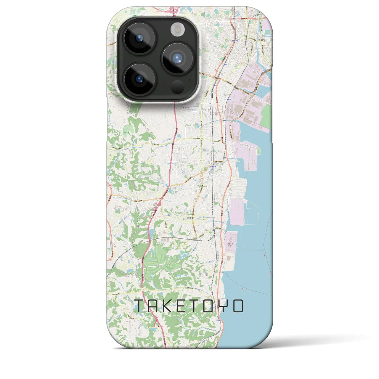 【武豊(愛知県)】地図柄iPhoneケース(バックカバータイプ)
