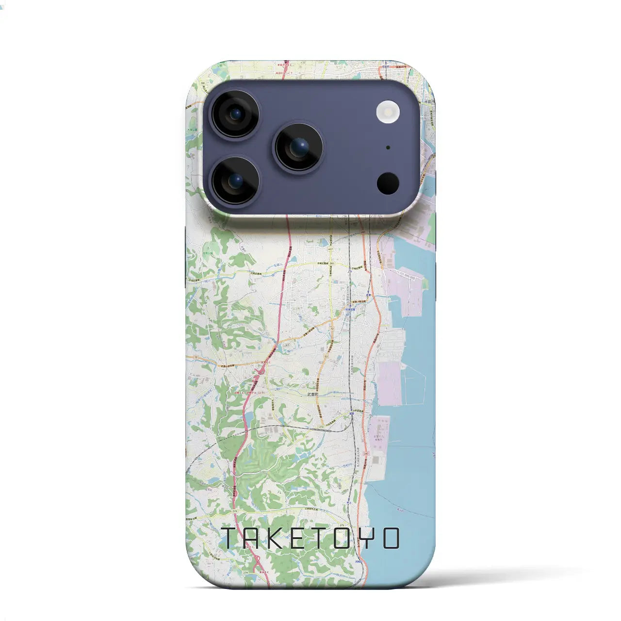 【武豊(愛知県)】地図柄iPhoneケース(バックカバータイプ)