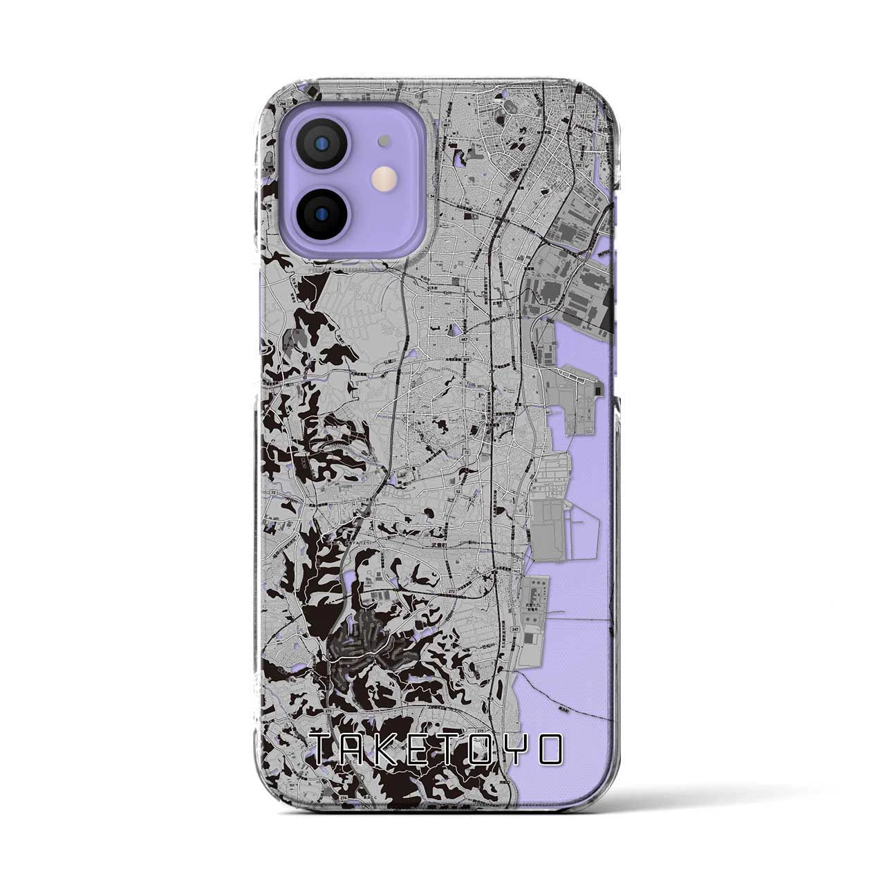 【武豊(愛知県)】地図柄iPhoneケース(クリアタイプ)