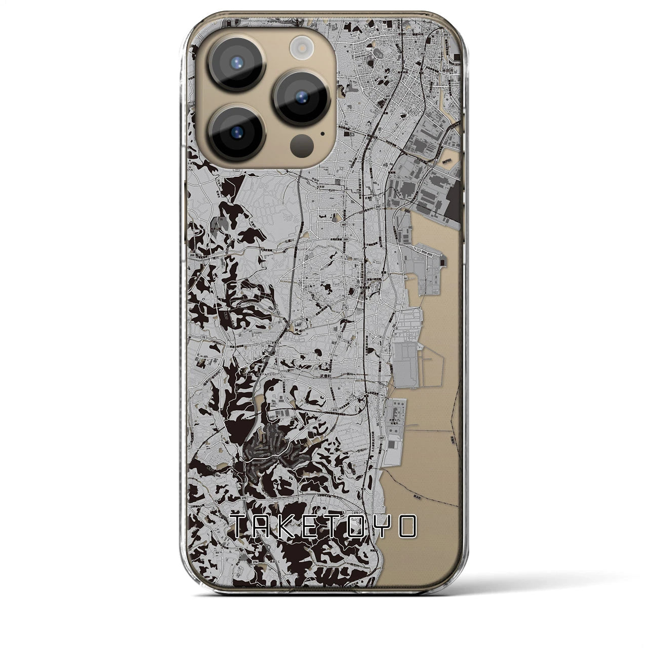 【武豊(愛知県)】地図柄iPhoneケース(クリアタイプ)