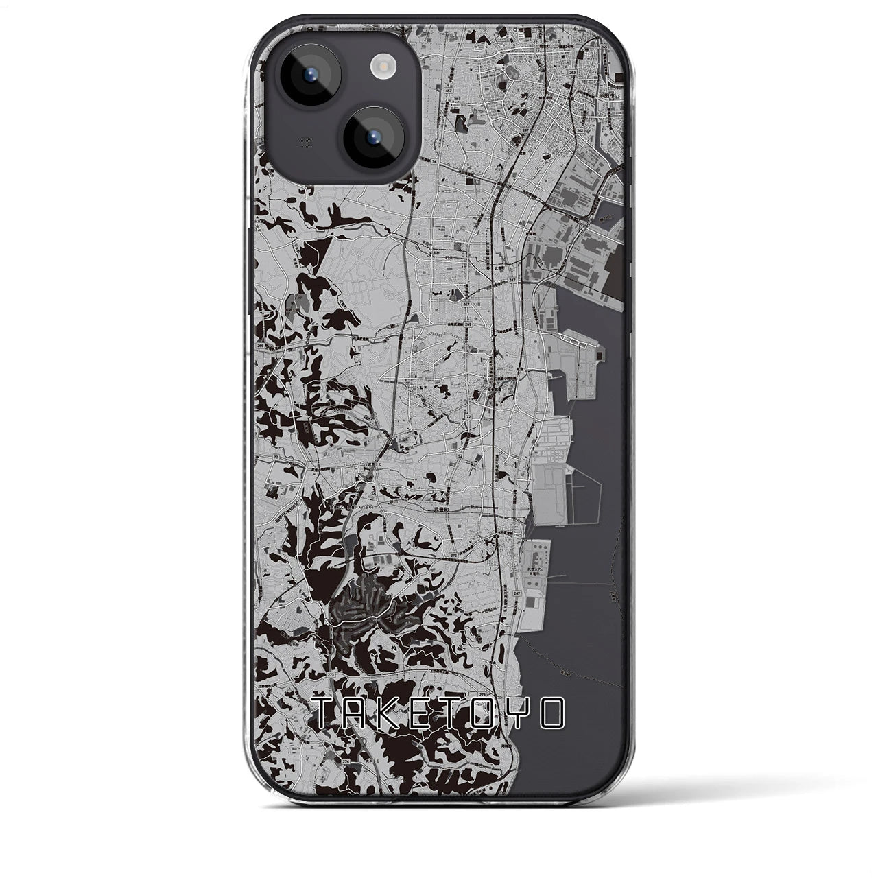 【武豊(愛知県)】地図柄iPhoneケース(クリアタイプ)