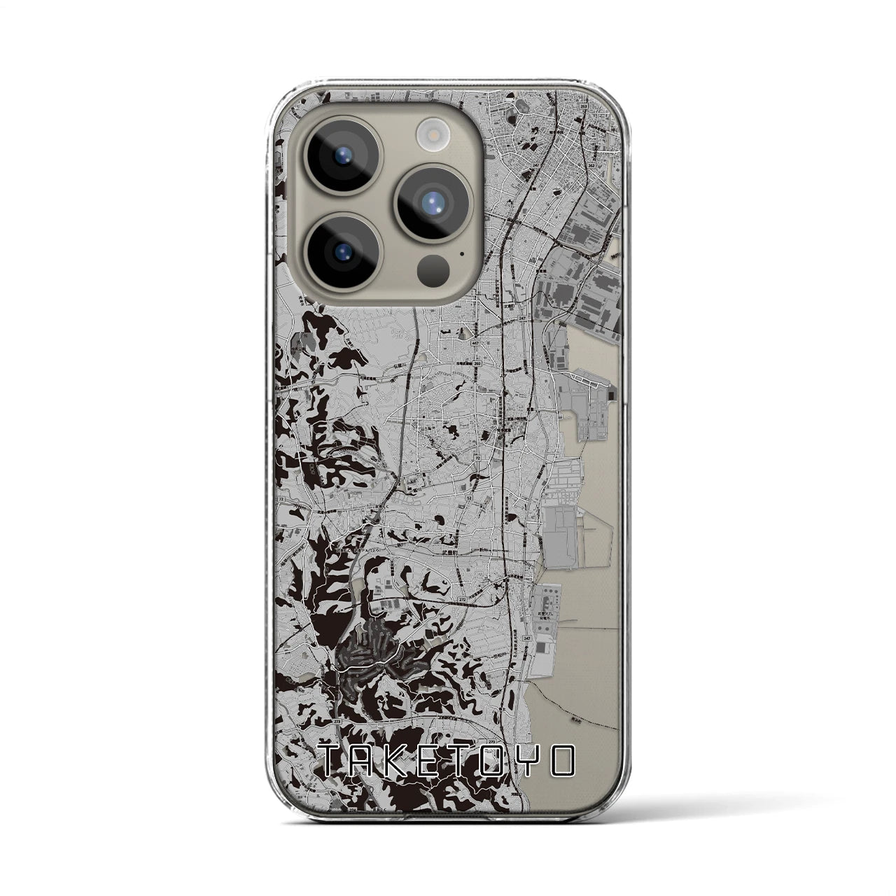 【武豊(愛知県)】地図柄iPhoneケース(クリアタイプ)