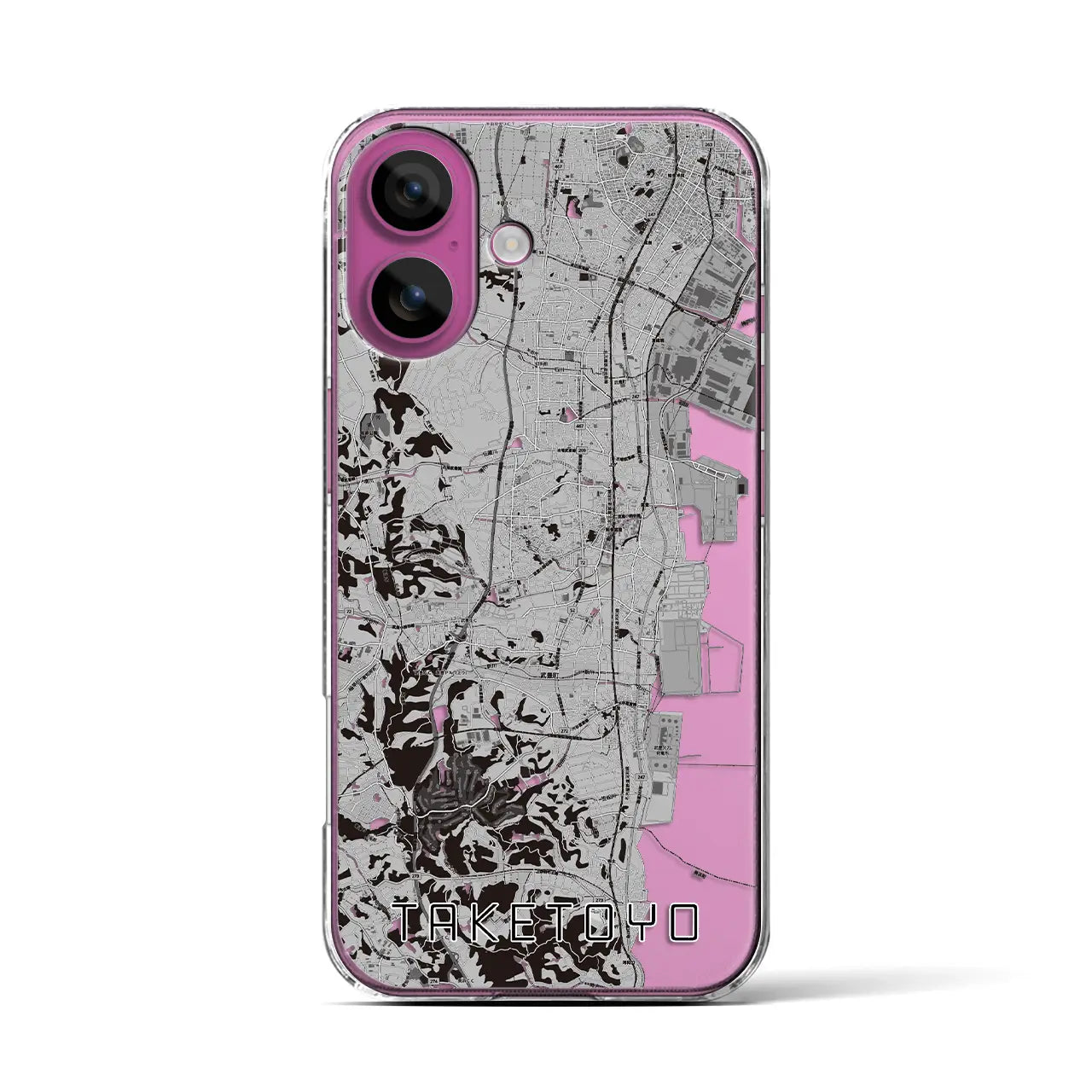 【武豊(愛知県)】地図柄iPhoneケース(クリアタイプ)