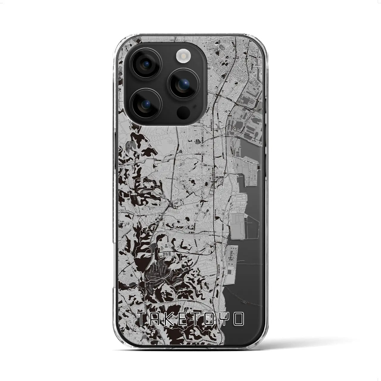 【武豊(愛知県)】地図柄iPhoneケース(クリアタイプ)