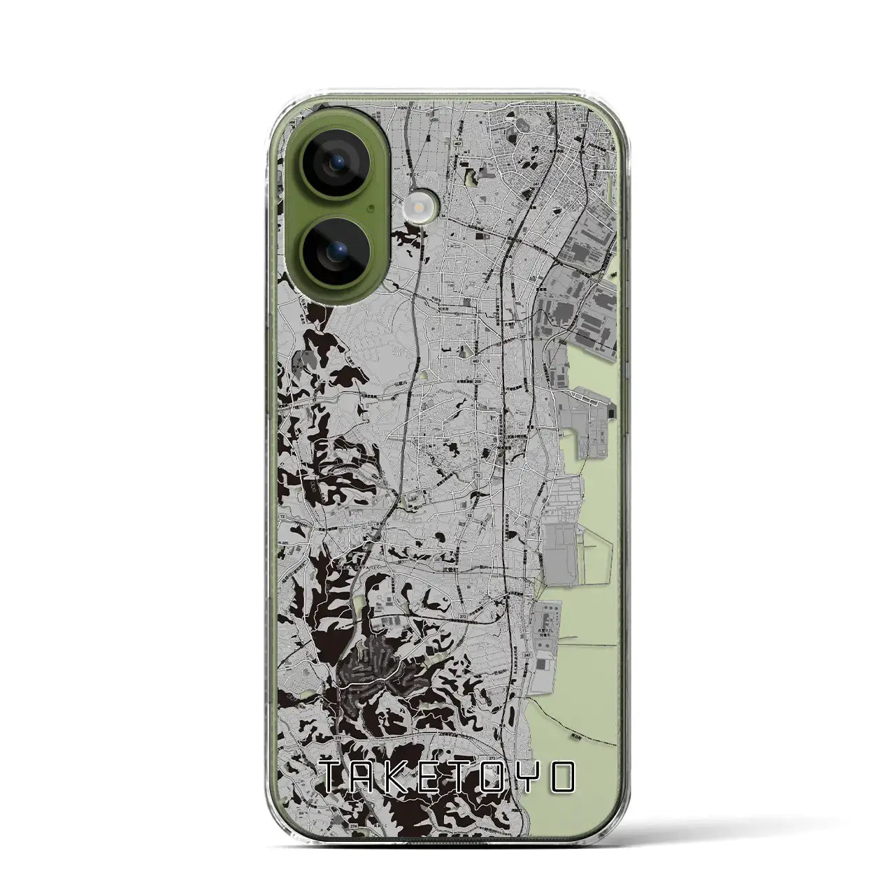 【武豊(愛知県)】地図柄iPhoneケース(クリアタイプ)