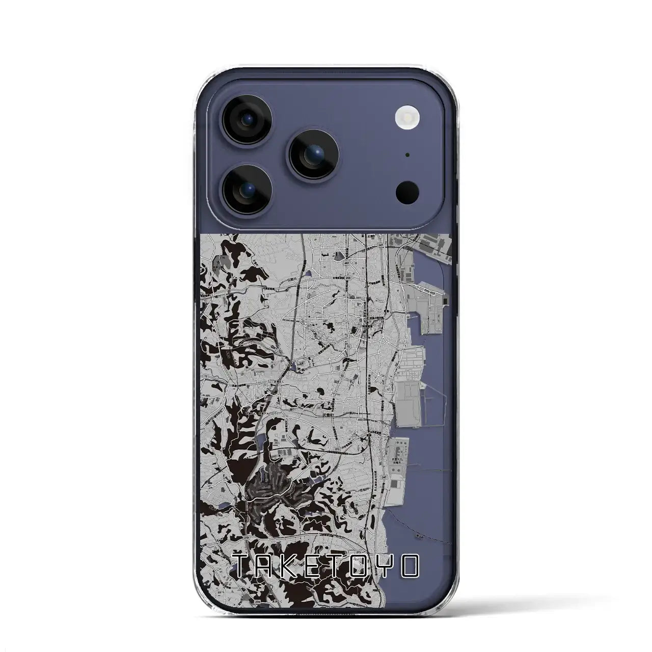 【武豊(愛知県)】地図柄iPhoneケース(クリアタイプ)