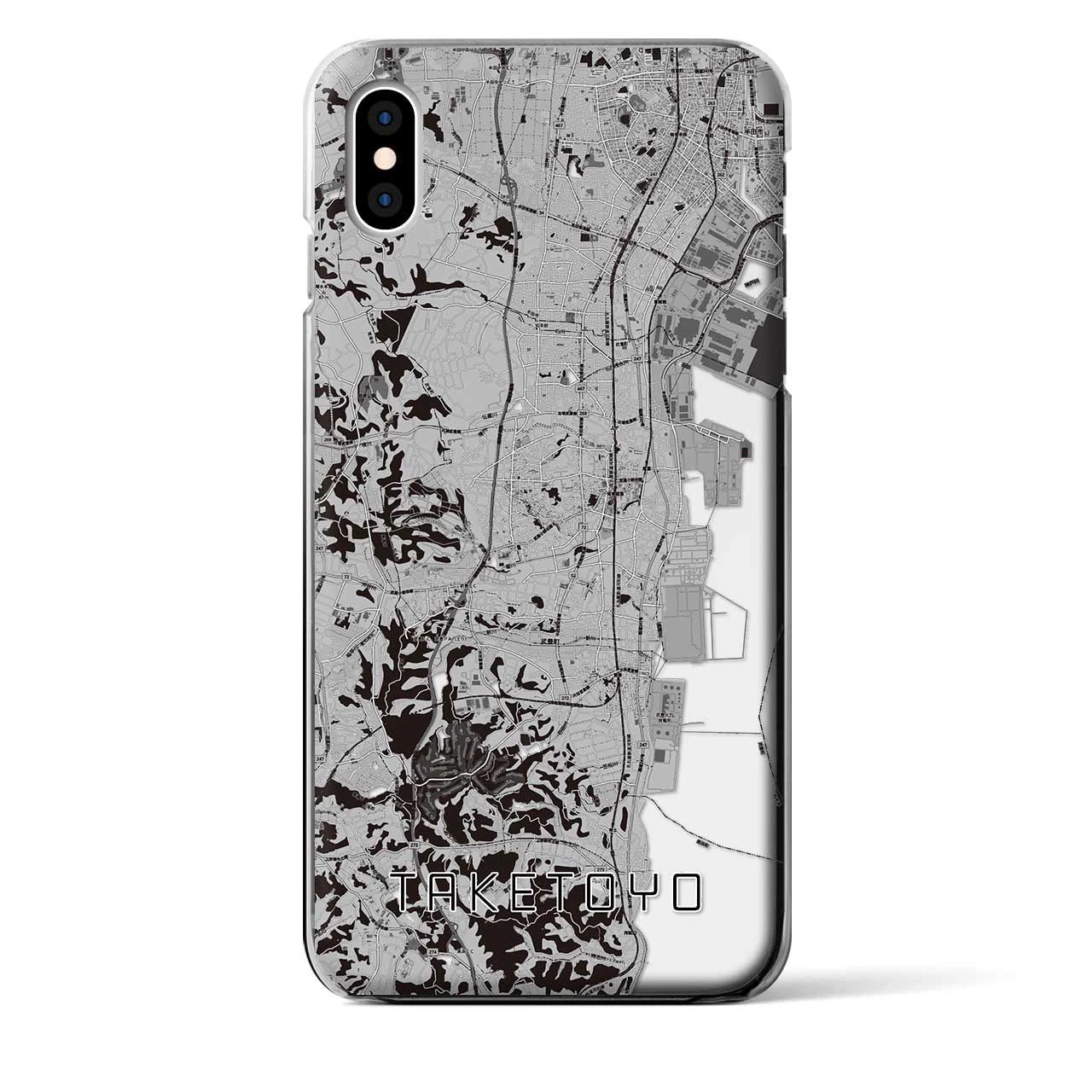 【武豊(愛知県)】地図柄iPhoneケース(クリアタイプ)