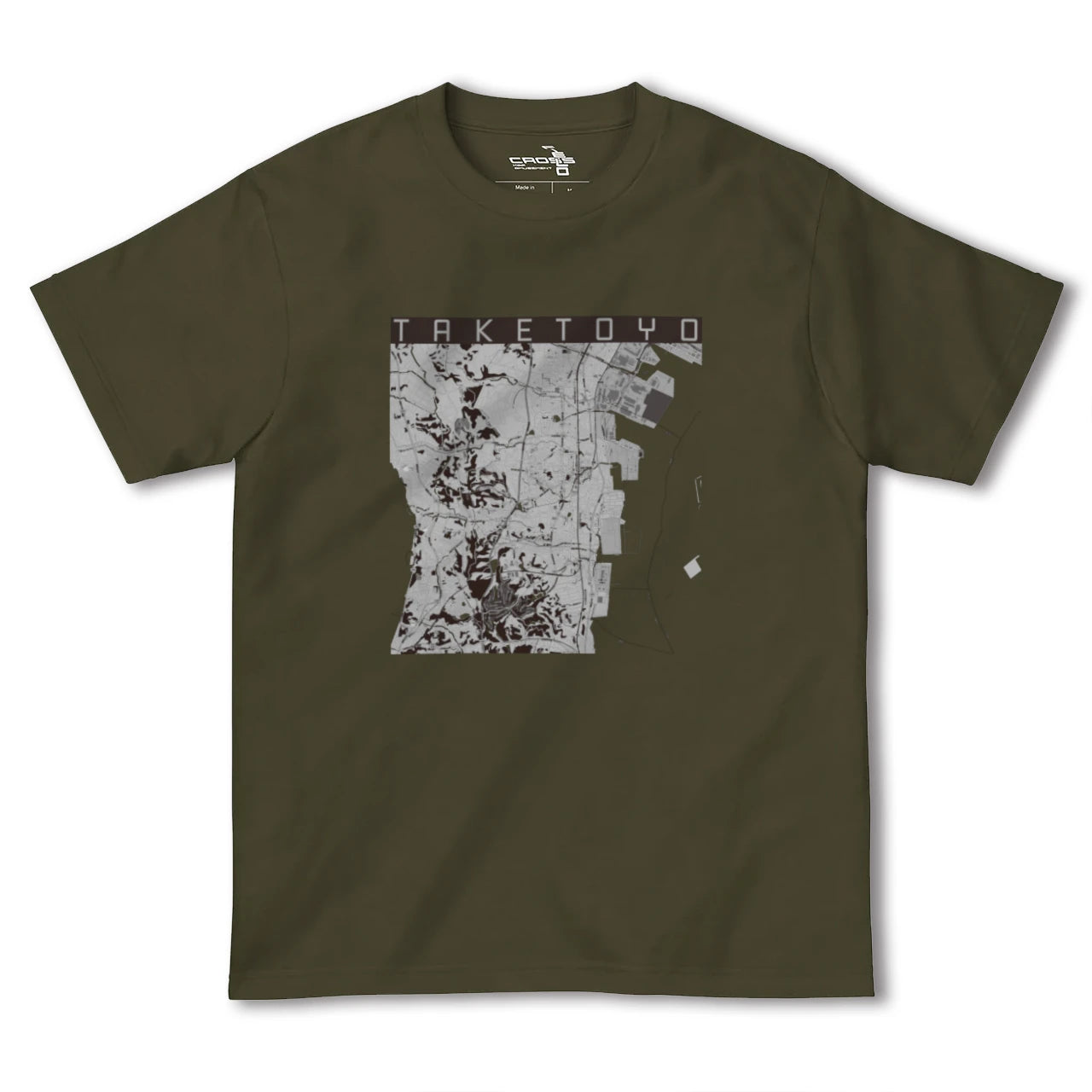 【武豊(愛知県)】地図柄ヘビーウェイトTシャツ