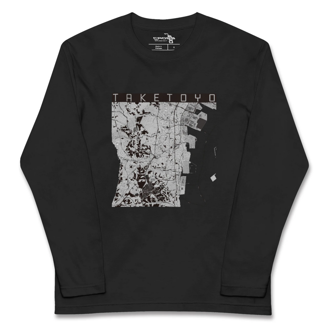 【武豊(愛知県)】地図柄ロングスリーブTシャツ