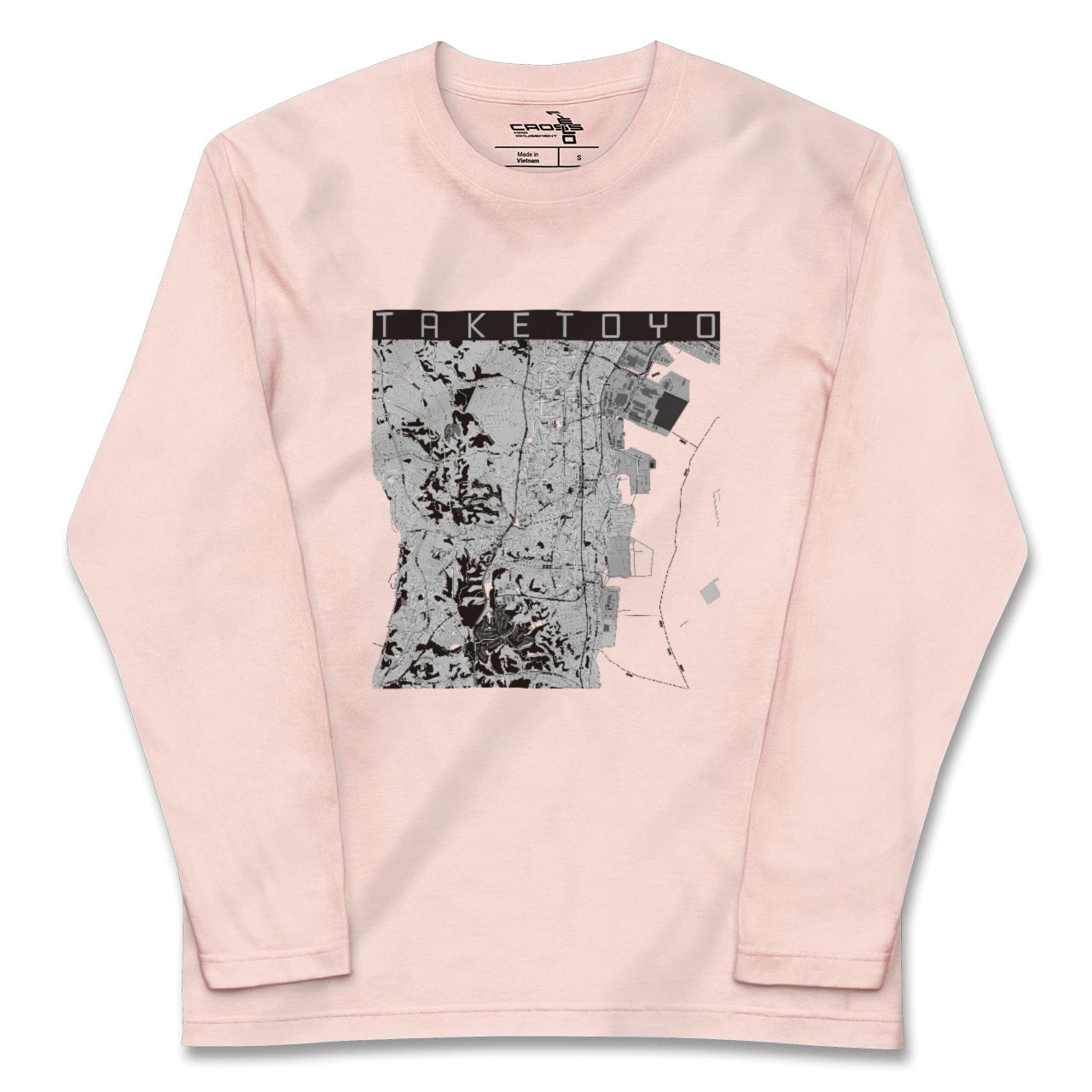 【武豊(愛知県)】地図柄ロングスリーブTシャツ