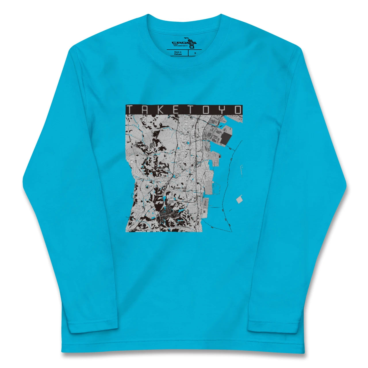 【武豊(愛知県)】地図柄ロングスリーブTシャツ