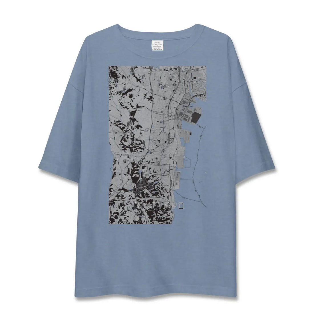 【武豊(愛知県)】地図柄ビッグシルエットTシャツ
