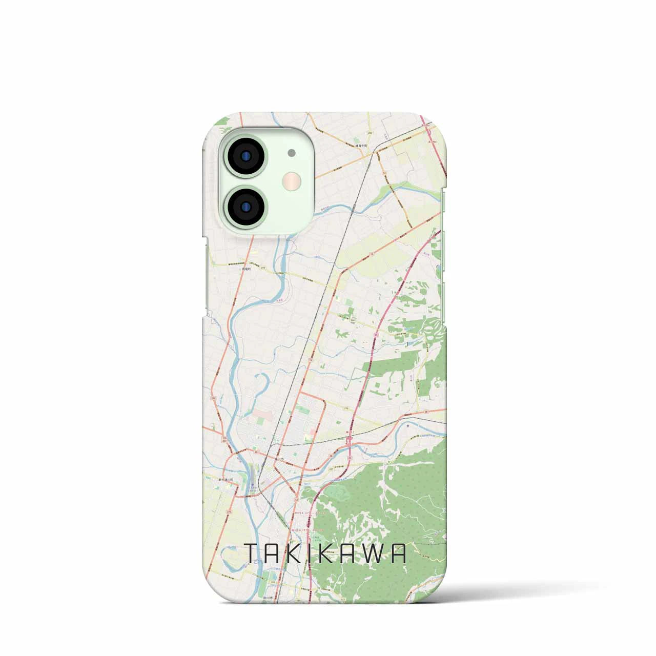 【滝川(北海道)】地図柄iPhoneケース(バックカバータイプ)