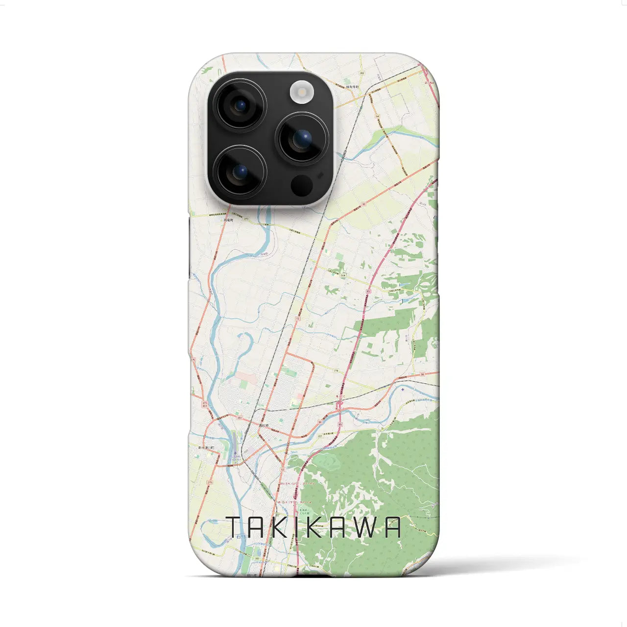 【滝川(北海道)】地図柄iPhoneケース(バックカバータイプ)