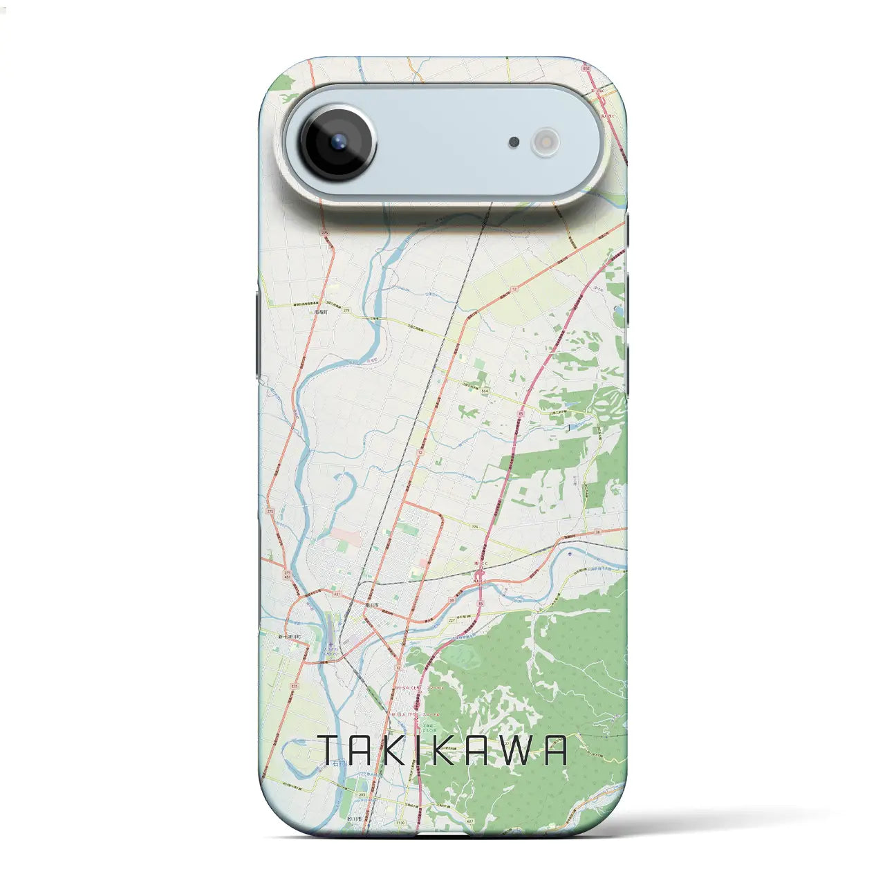 【滝川(北海道)】地図柄iPhoneケース(バックカバータイプ)