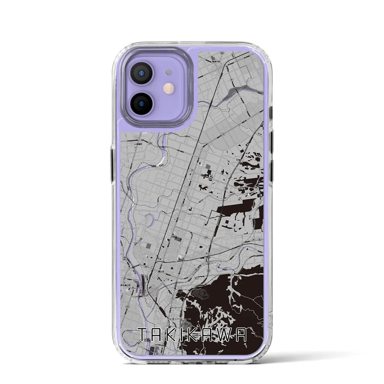 【滝川(北海道)】地図柄iPhoneケース(MagSafeタイプ)