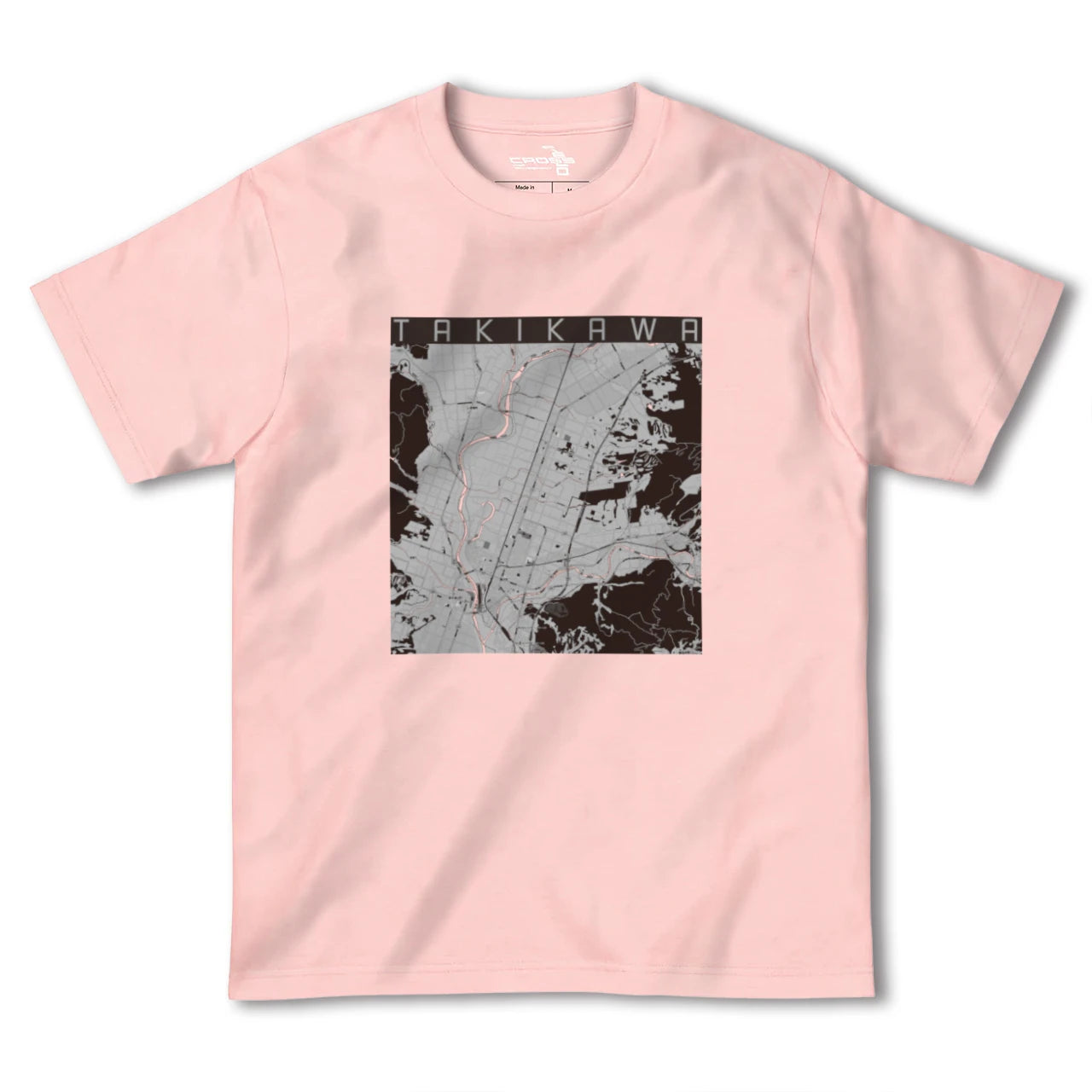 【滝川(北海道)】地図柄ヘビーウェイトTシャツ