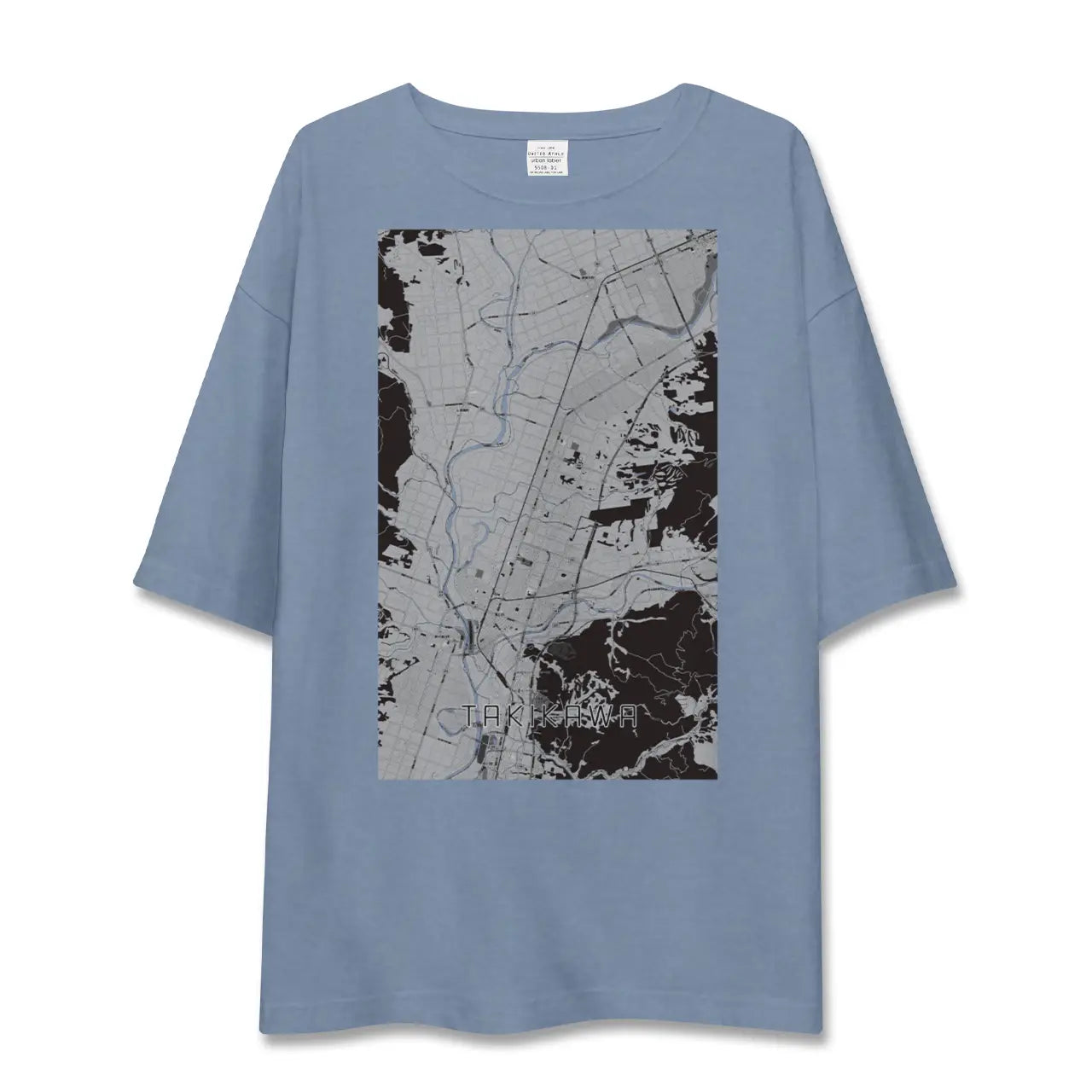 【滝川(北海道)】地図柄ビッグシルエットTシャツ