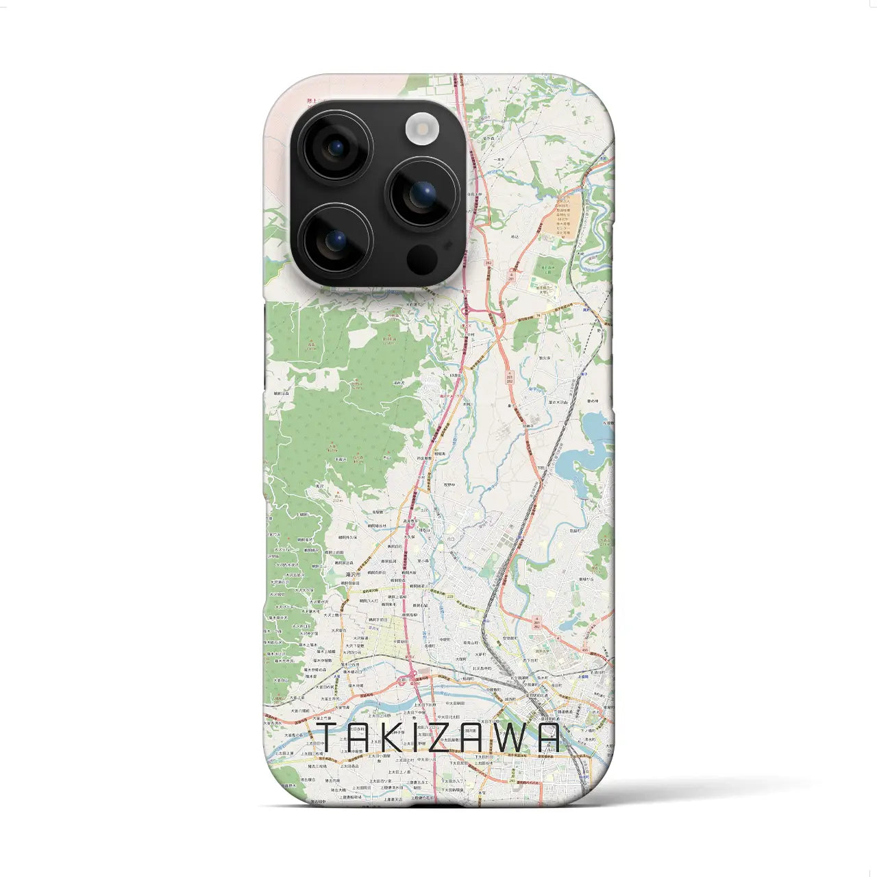 【滝沢(岩手県)】地図柄iPhoneケース(バックカバータイプ)
