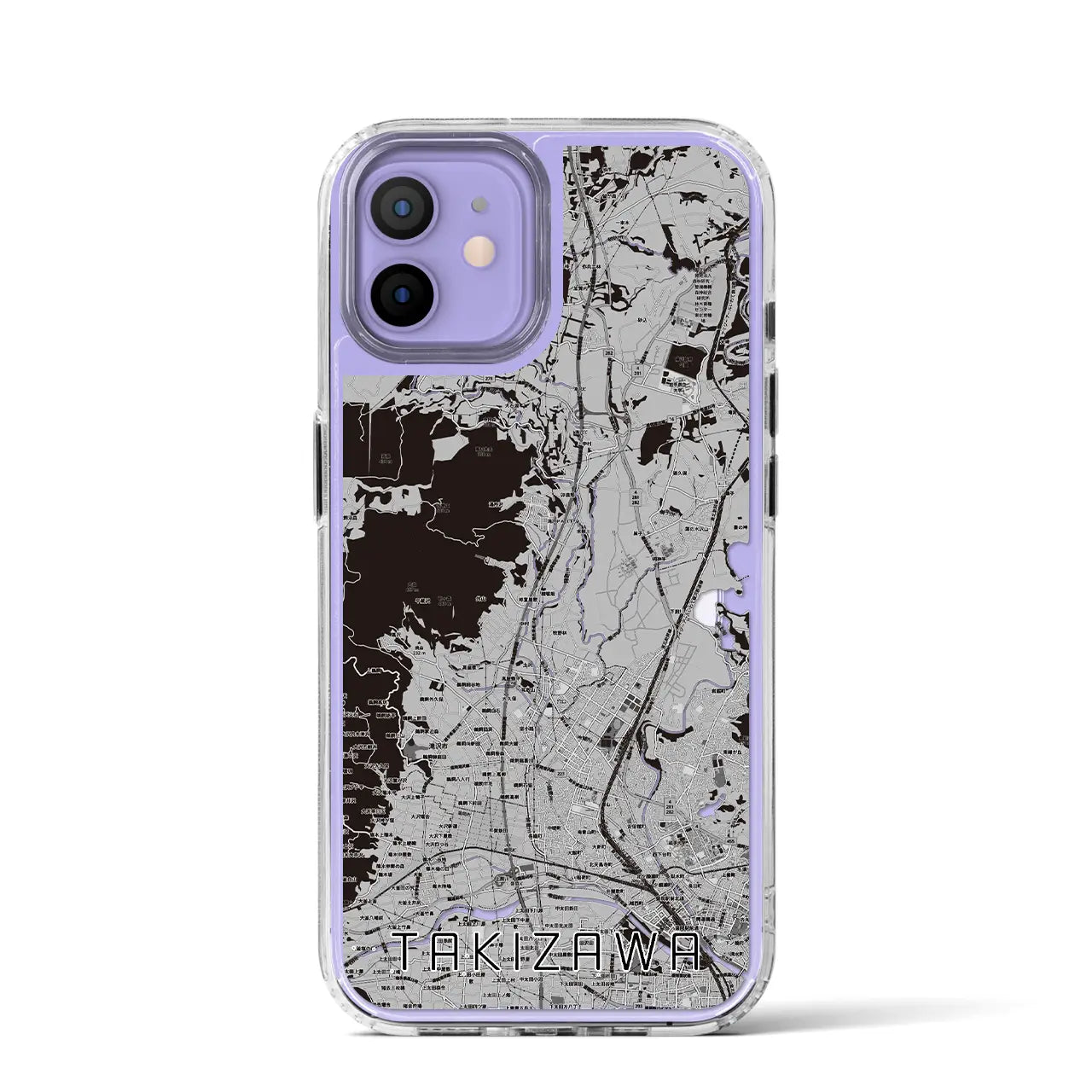 【滝沢(岩手県)】地図柄iPhoneケース(MagSafeタイプ)