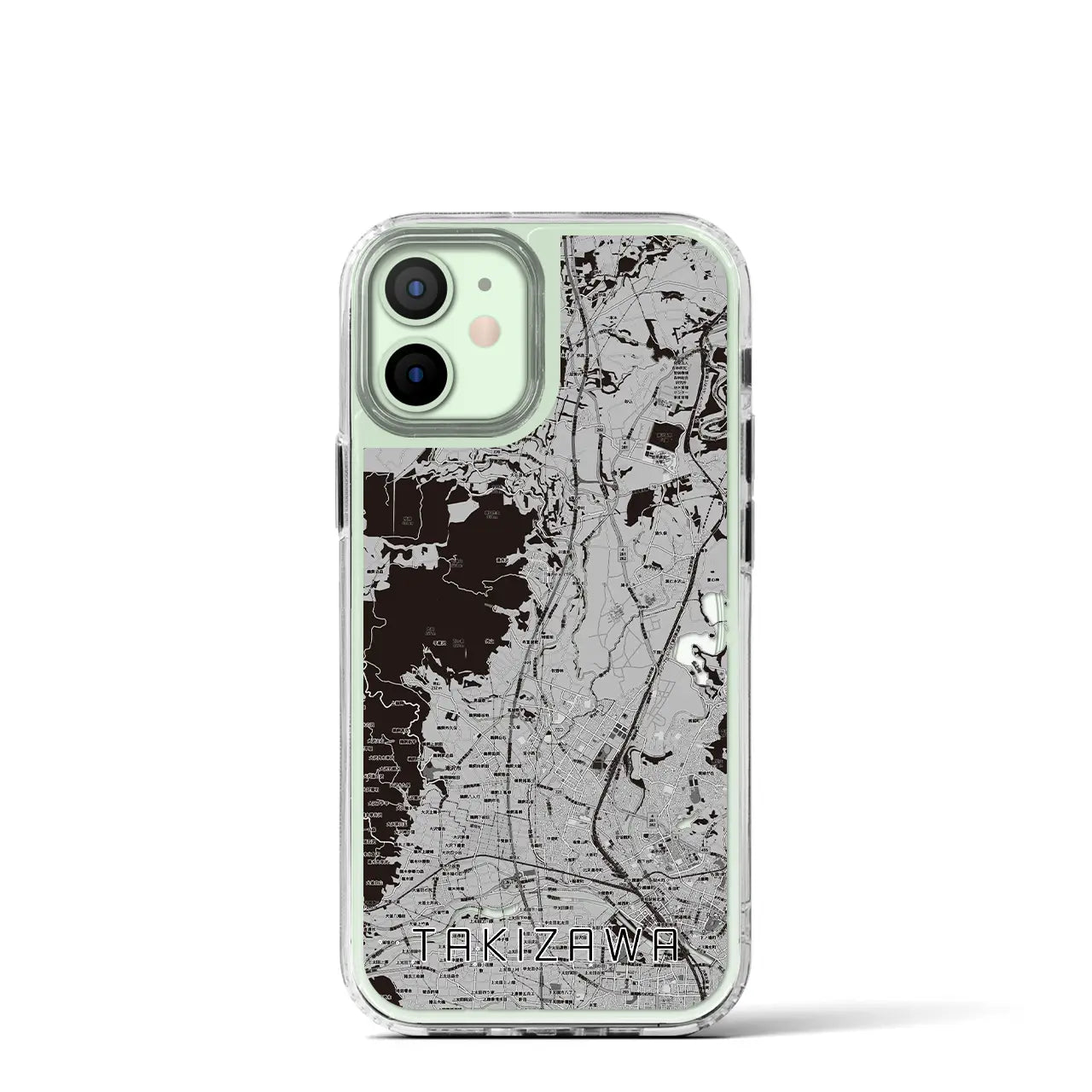 【滝沢(岩手県)】地図柄iPhoneケース(MagSafeタイプ)