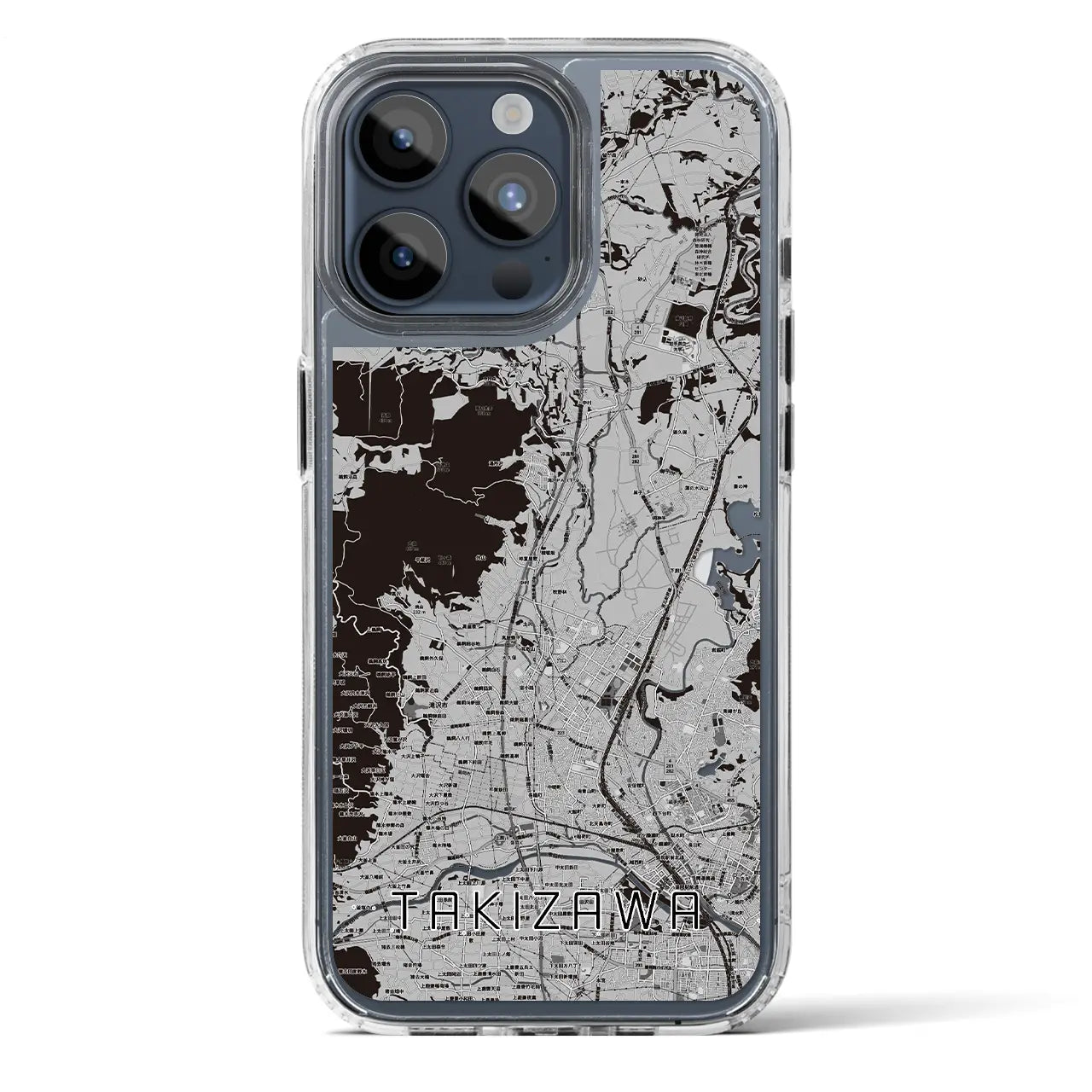 【滝沢(岩手県)】地図柄iPhoneケース(MagSafeタイプ)