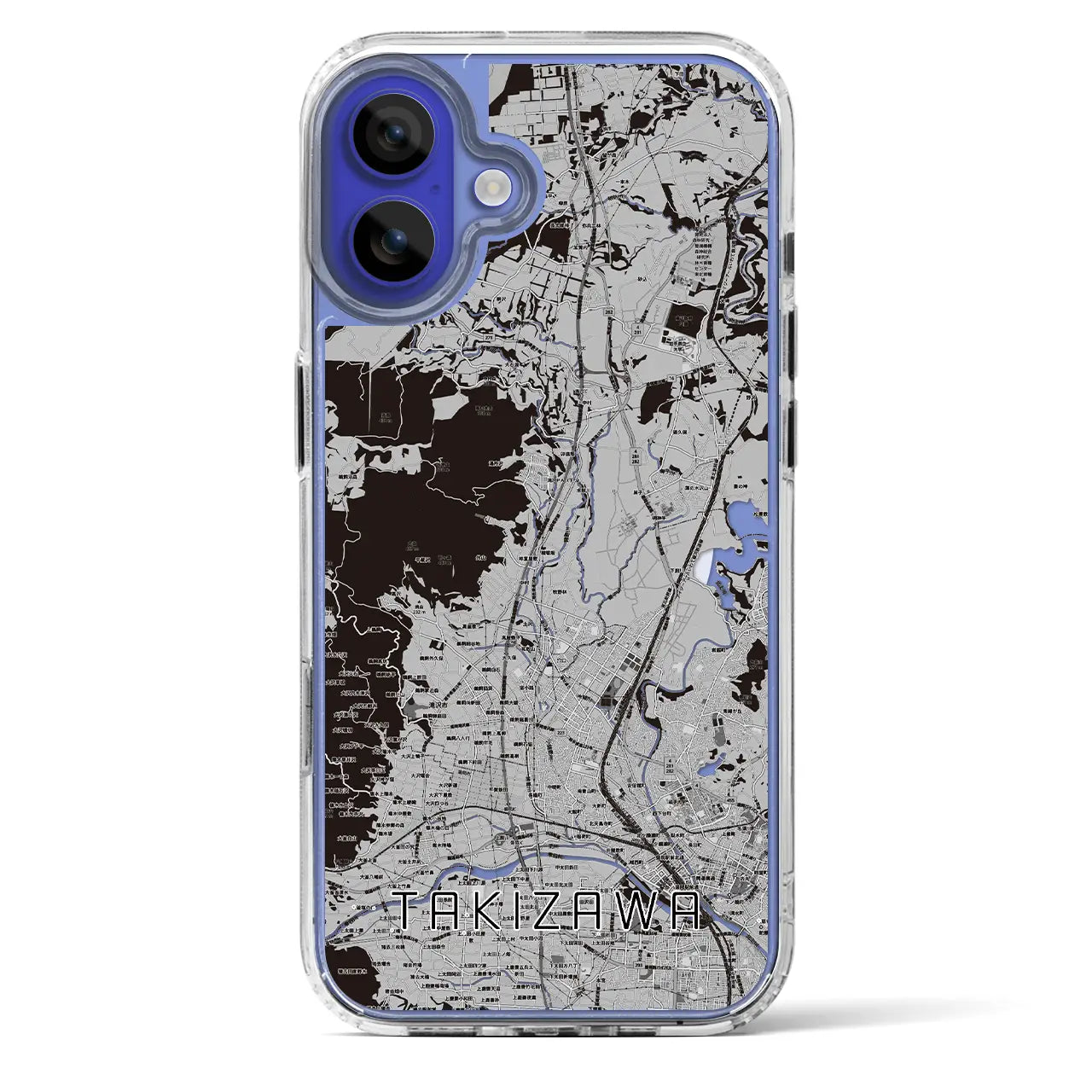 【滝沢(岩手県)】地図柄iPhoneケース(MagSafeタイプ)