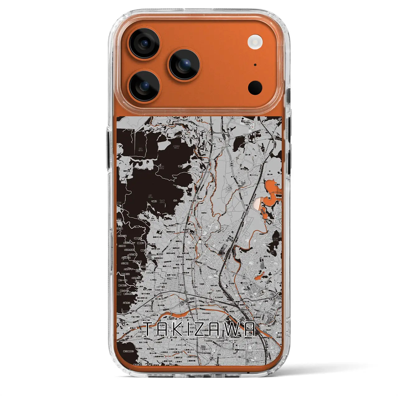 【滝沢(岩手県)】地図柄iPhoneケース(MagSafeタイプ)