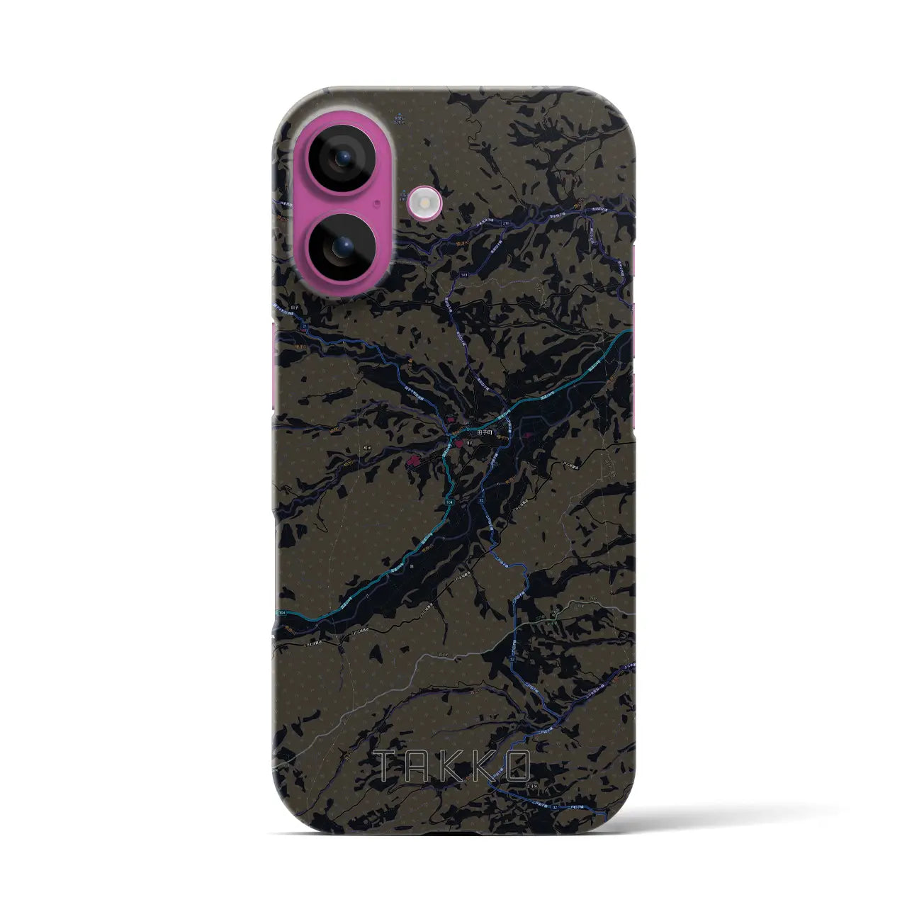 【田子(青森県)】地図柄iPhoneケース(バックカバータイプ)