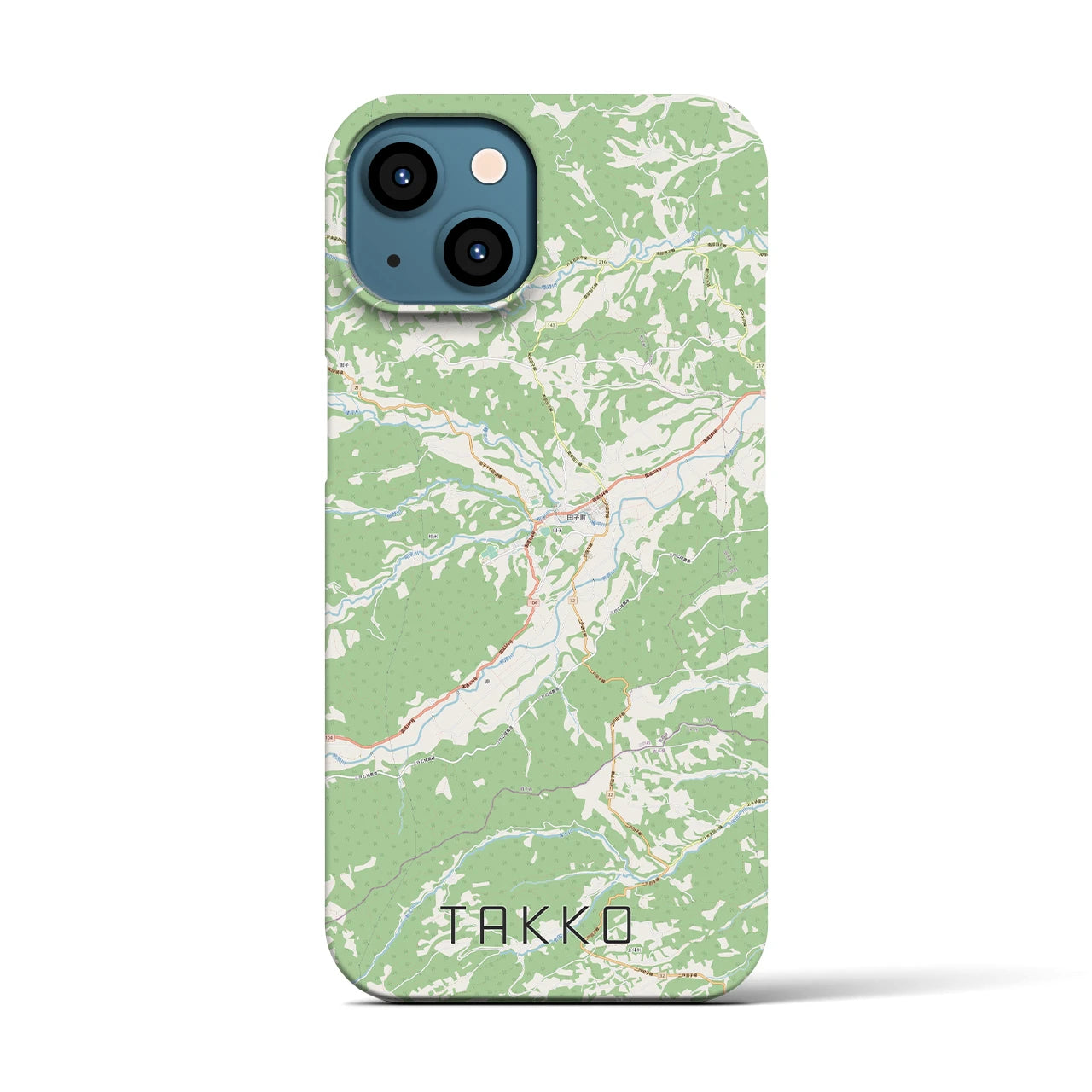 【田子(青森県)】地図柄iPhoneケース(バックカバータイプ)