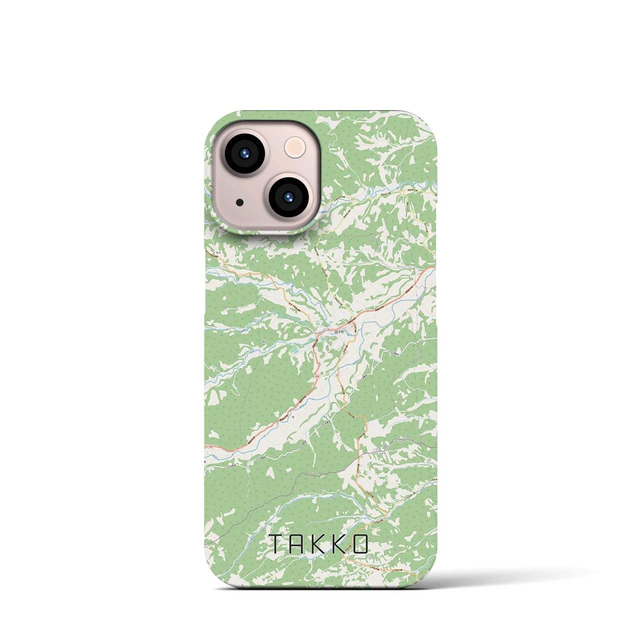 【田子(青森県)】地図柄iPhoneケース(バックカバータイプ)
