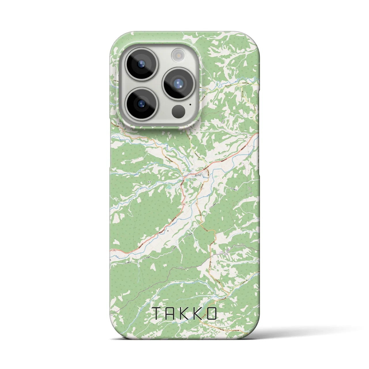 【田子(青森県)】地図柄iPhoneケース(バックカバータイプ)