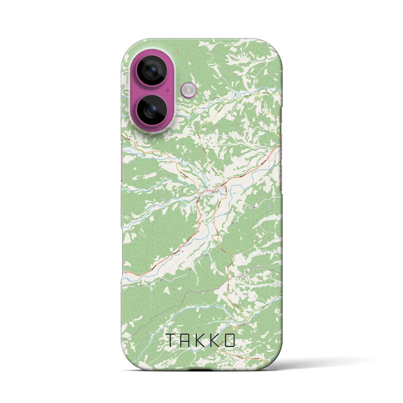 【田子(青森県)】地図柄iPhoneケース(バックカバータイプ)