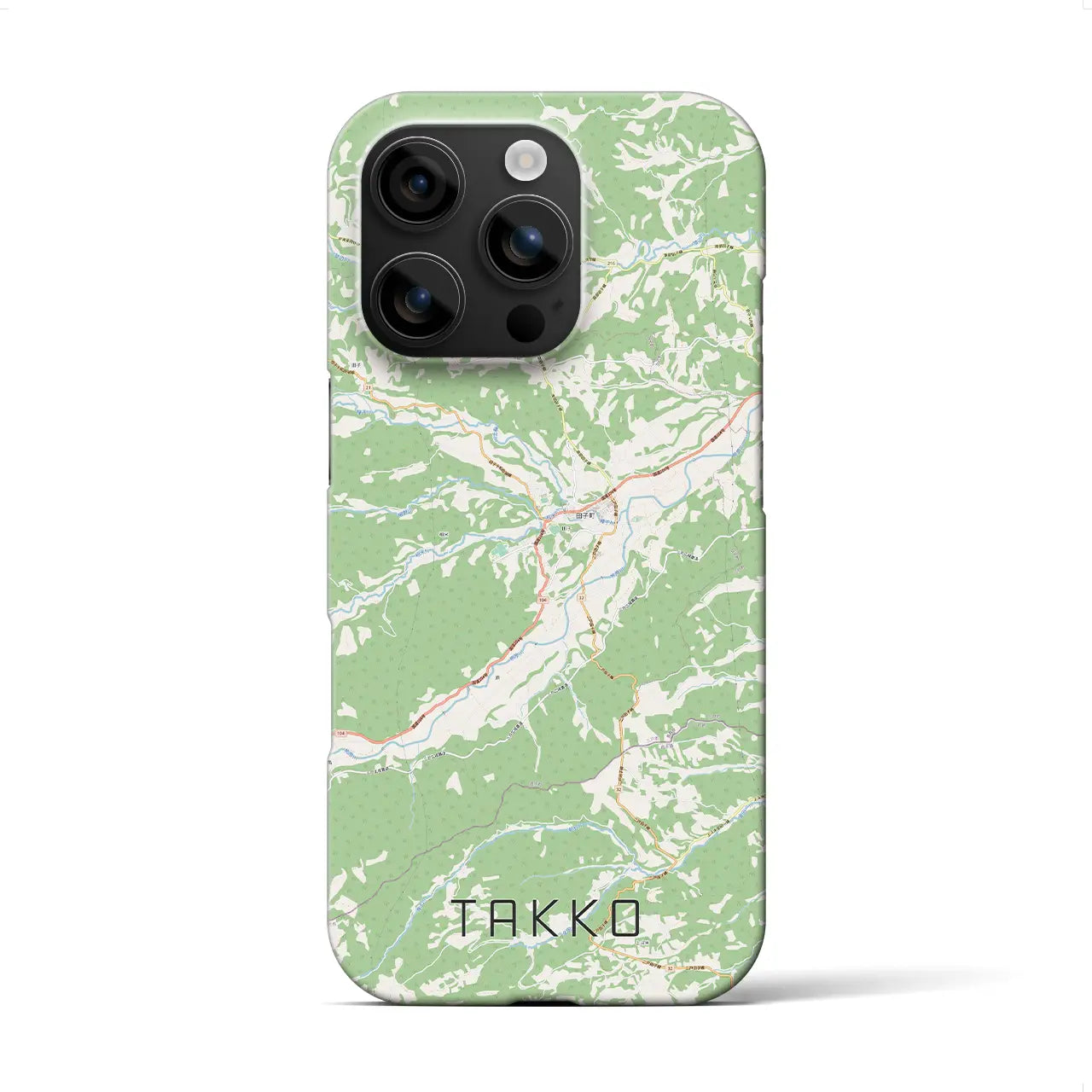 【田子(青森県)】地図柄iPhoneケース(バックカバータイプ)