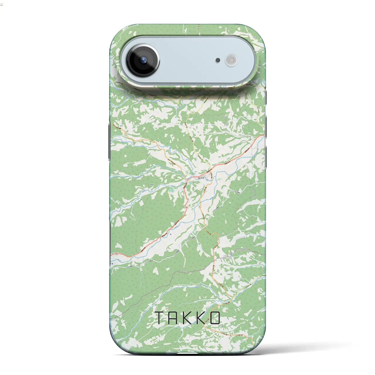 【田子(青森県)】地図柄iPhoneケース(バックカバータイプ)