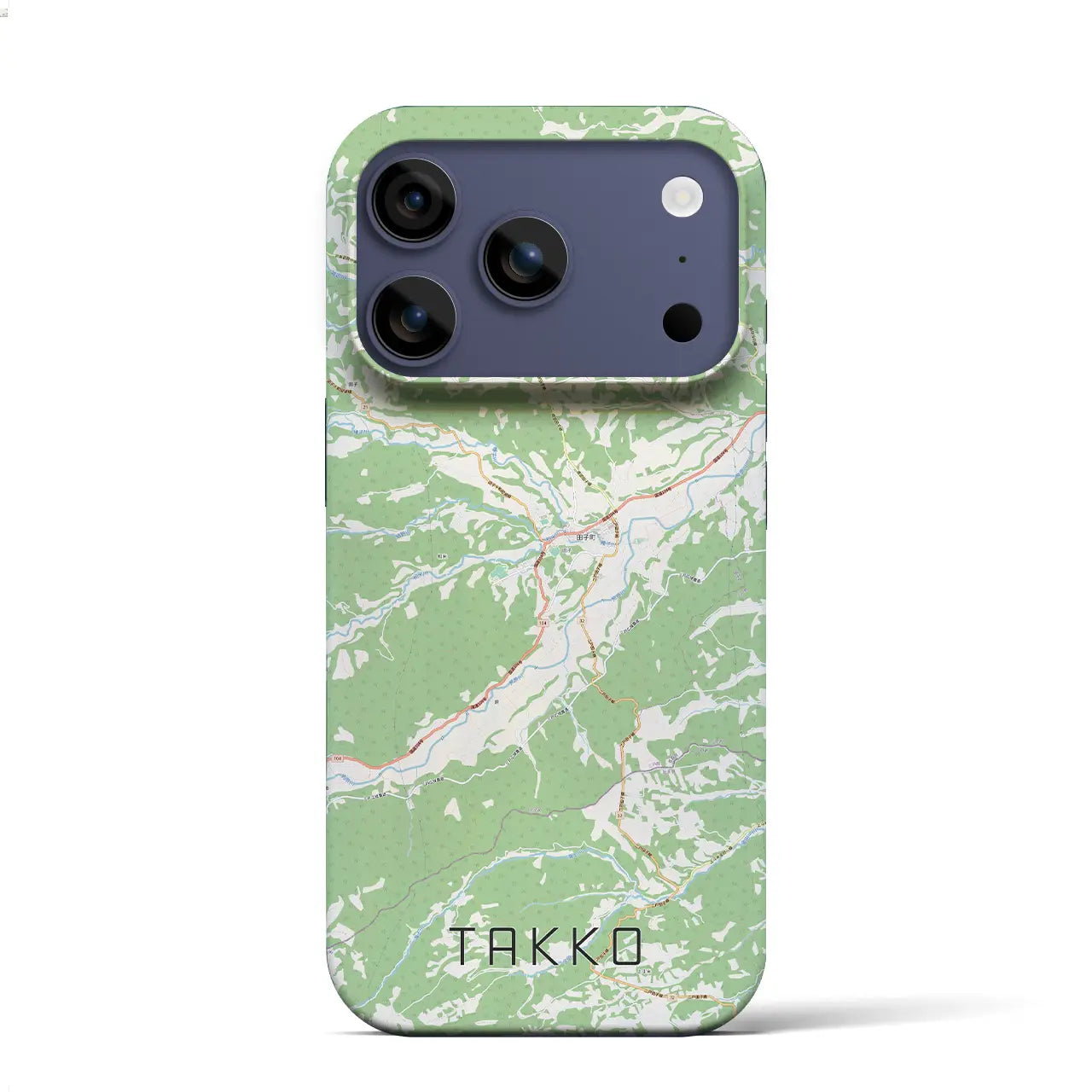 【田子(青森県)】地図柄iPhoneケース(バックカバータイプ)