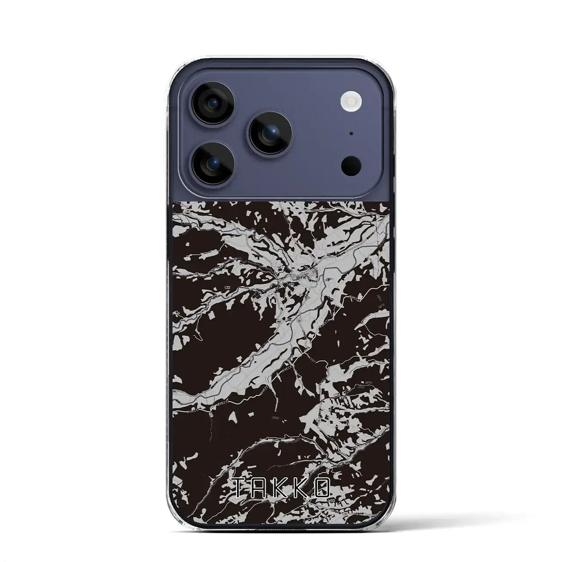 【田子(青森県)】地図柄iPhoneケース(クリアタイプ)