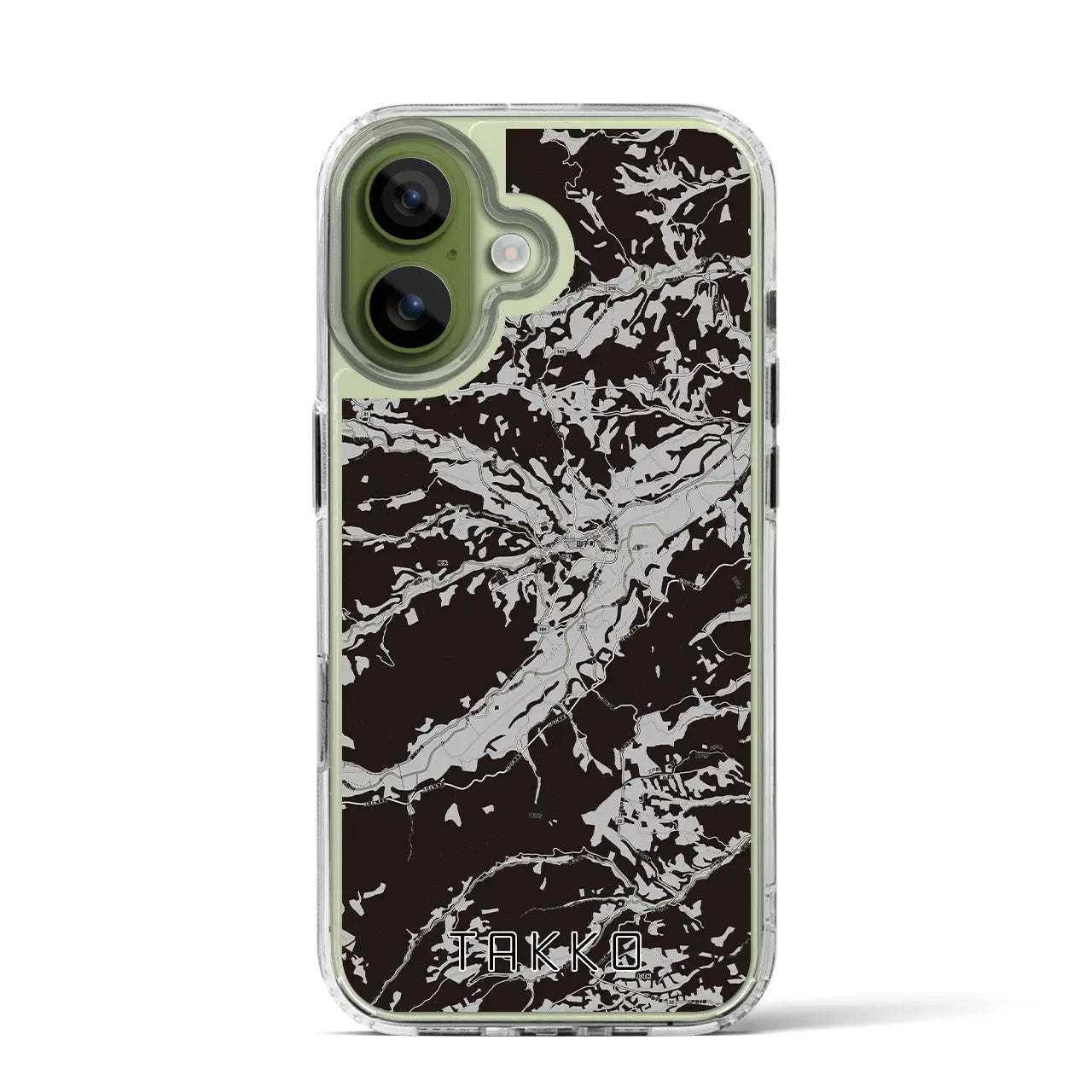 【田子(青森県)】地図柄iPhoneケース(MagSafeタイプ)