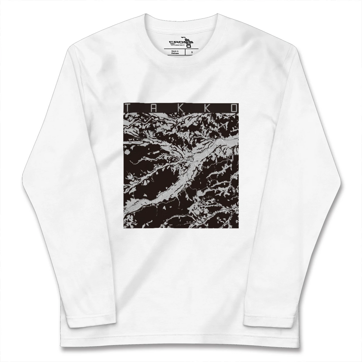 【田子(青森県)】地図柄ロングスリーブTシャツ