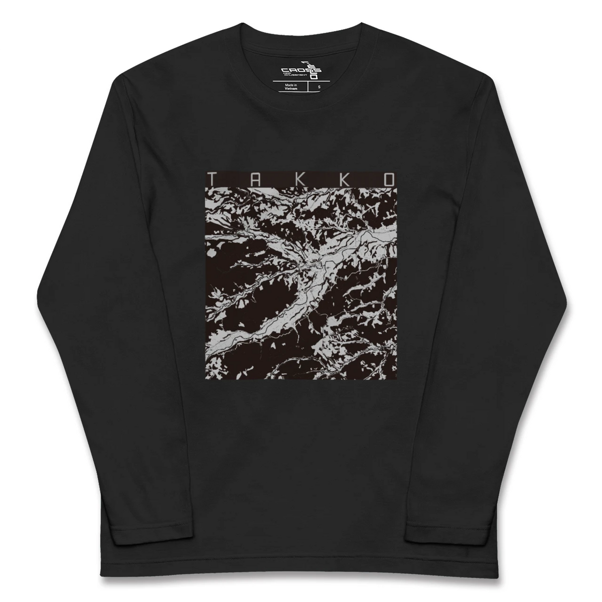 【田子(青森県)】地図柄ロングスリーブTシャツ