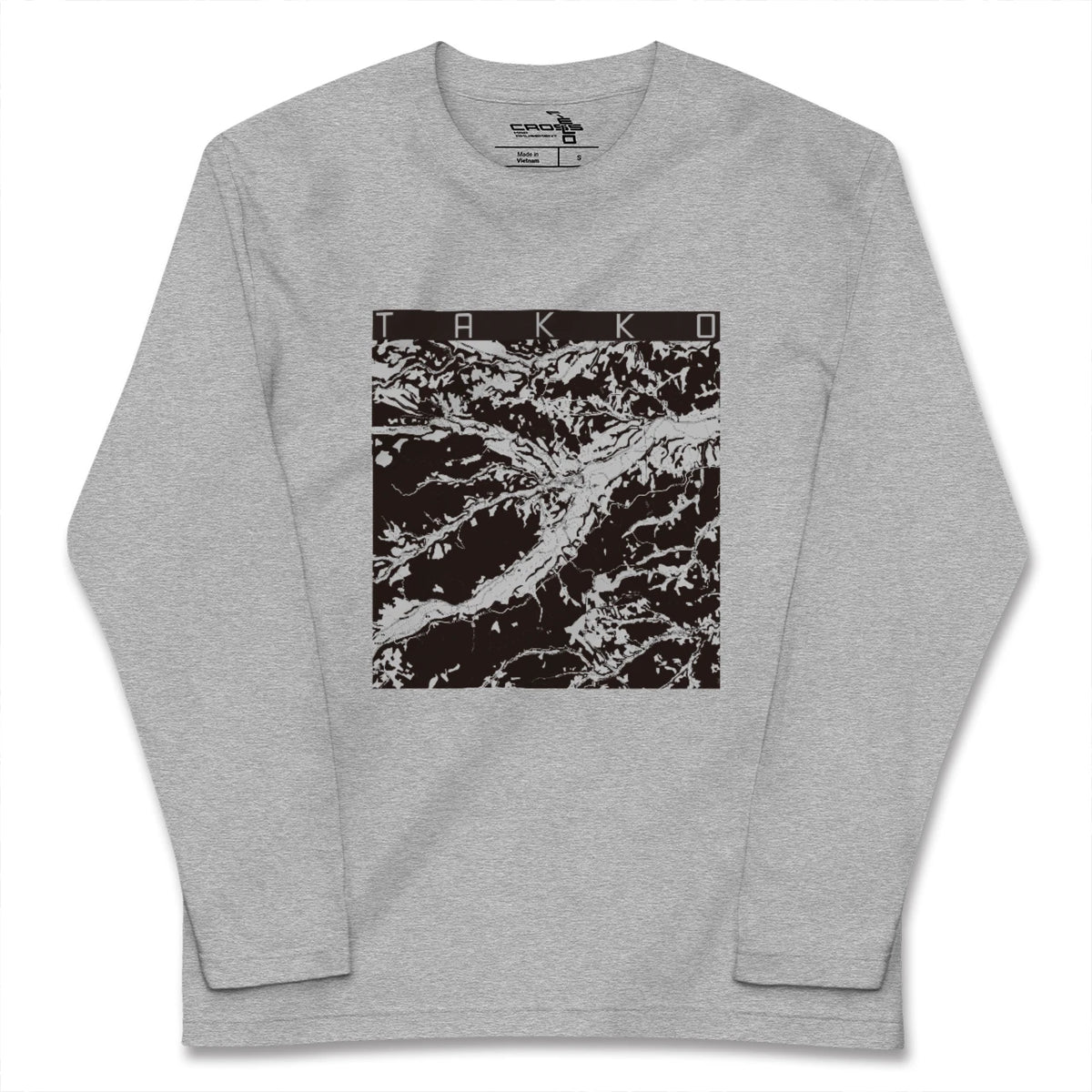 【田子(青森県)】地図柄ロングスリーブTシャツ