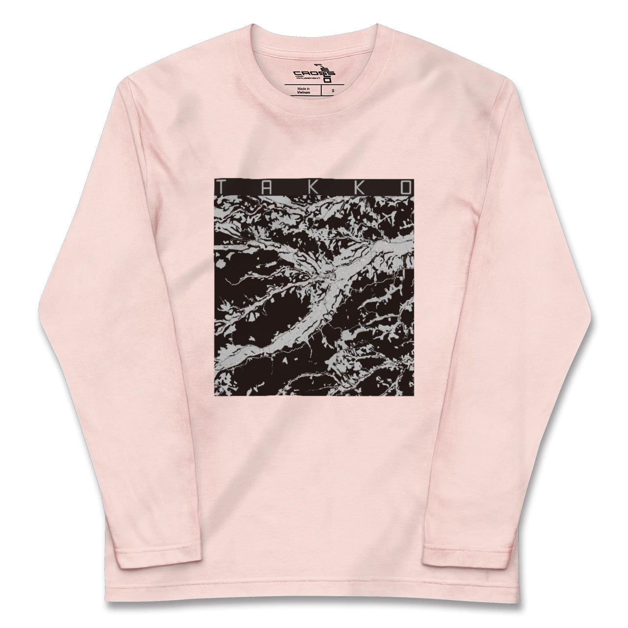 【田子(青森県)】地図柄ロングスリーブTシャツ
